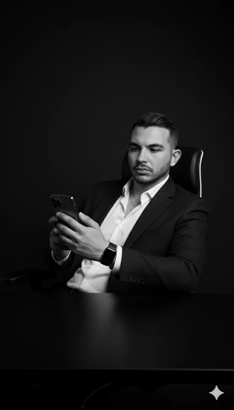 Luca Vitale al lavoro